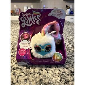 Pomsies Lumies‎ Sparkle Rush Rainbow Charged Pom Pom Pets Green Face I Glow New
